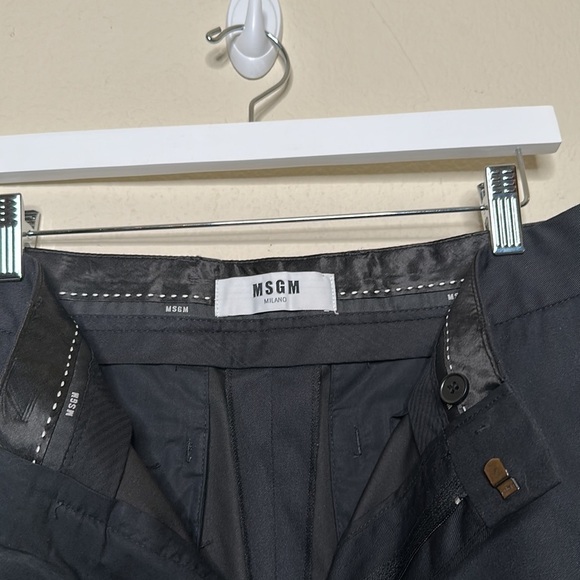 MSGM Men’s Pants Slacks Black Size 40 - Picture 11 of 16